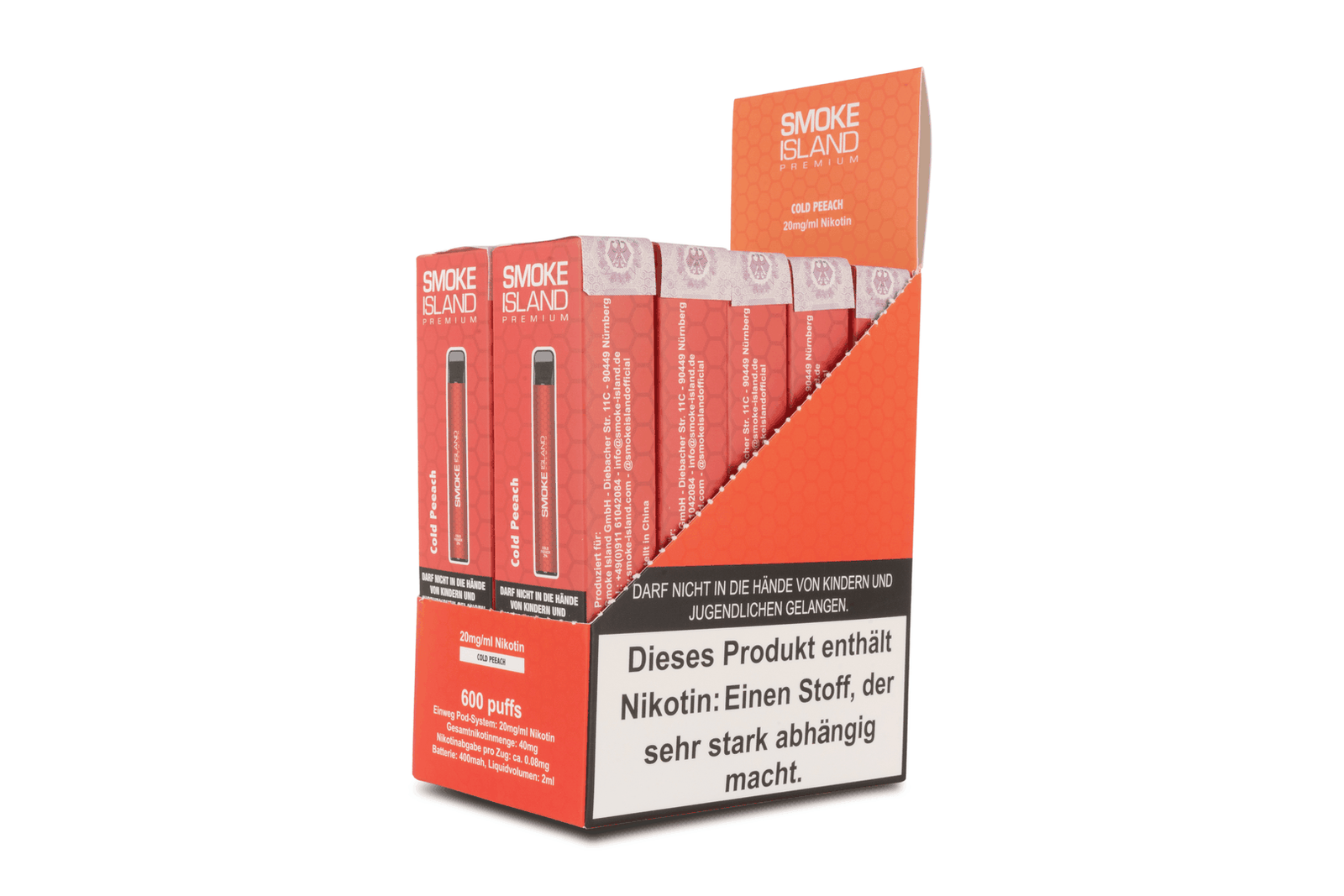 Cold Peeach 600 Puffs (20mg/ml Nicotine) - Image 5