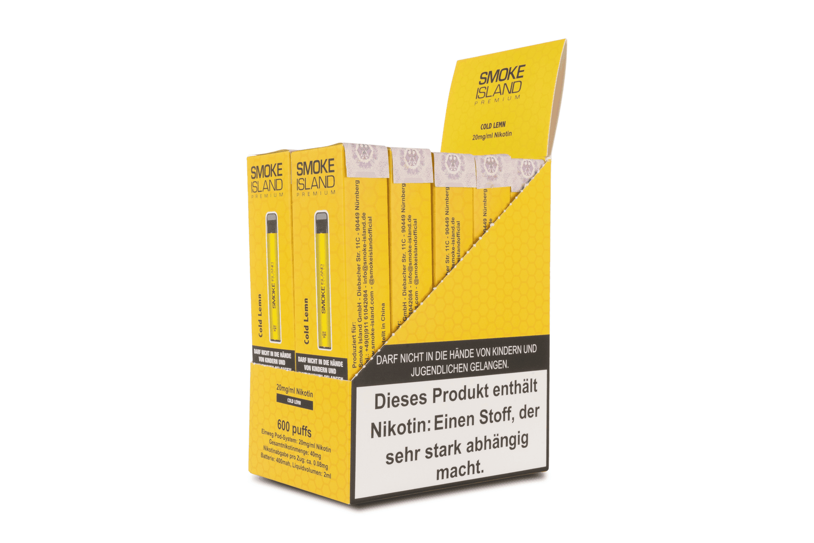 Cold Lemn 600 Puffs (20mg/ml Nicotine) - Image 5