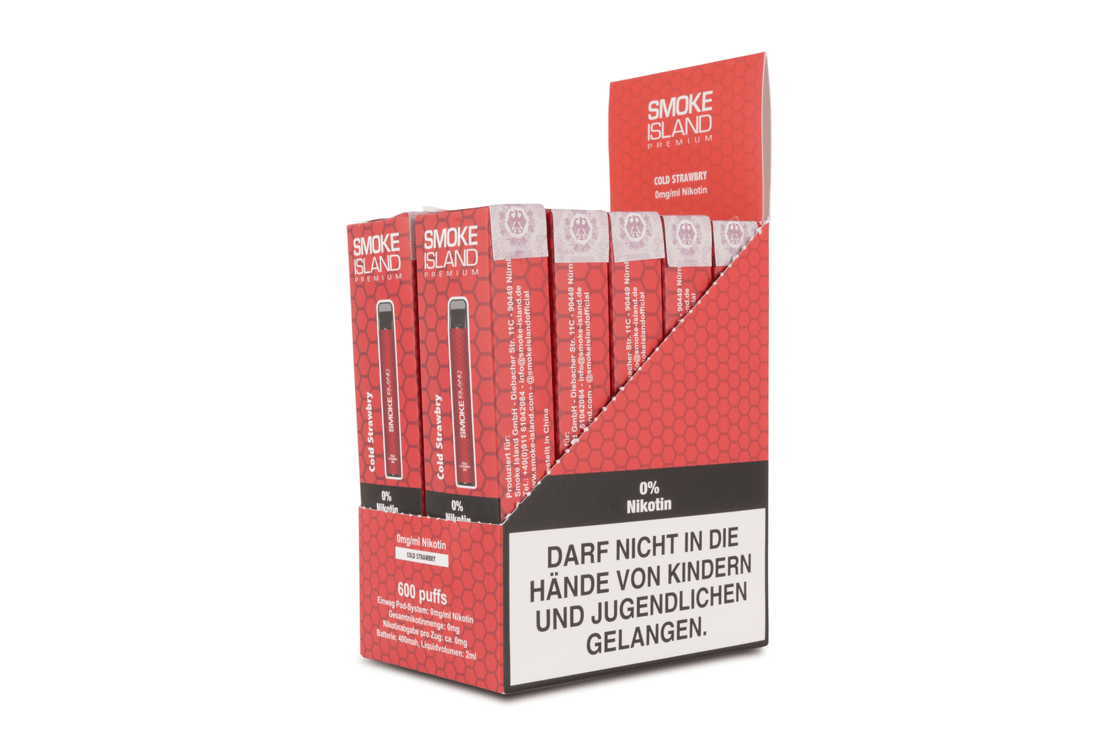 Cold Strawbry 600 Puffs (0mg/ml Nicotine) - Image 5