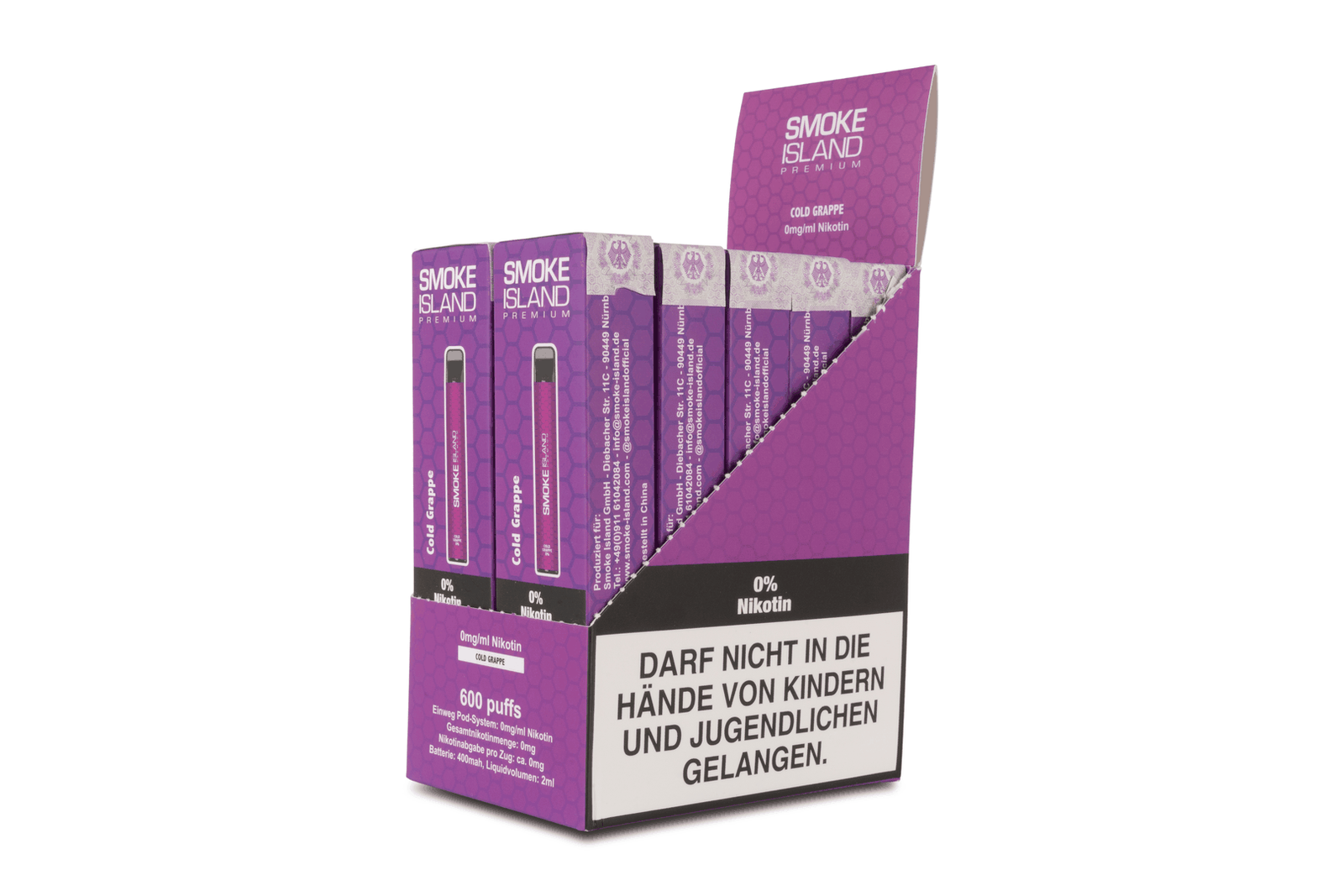 Cold Grappe 600 Puffs (0mg/ml Nicotine) - Image 5