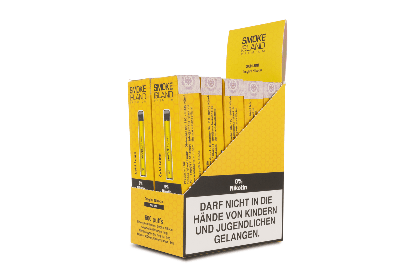 Cold Lemn 600 Puffs (0mg/ml Nicotine) - Image 5