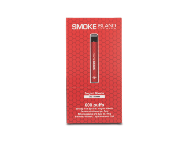 10-Pack Cold Strawbry 600 Puffs (0mg/ml Nicotine)