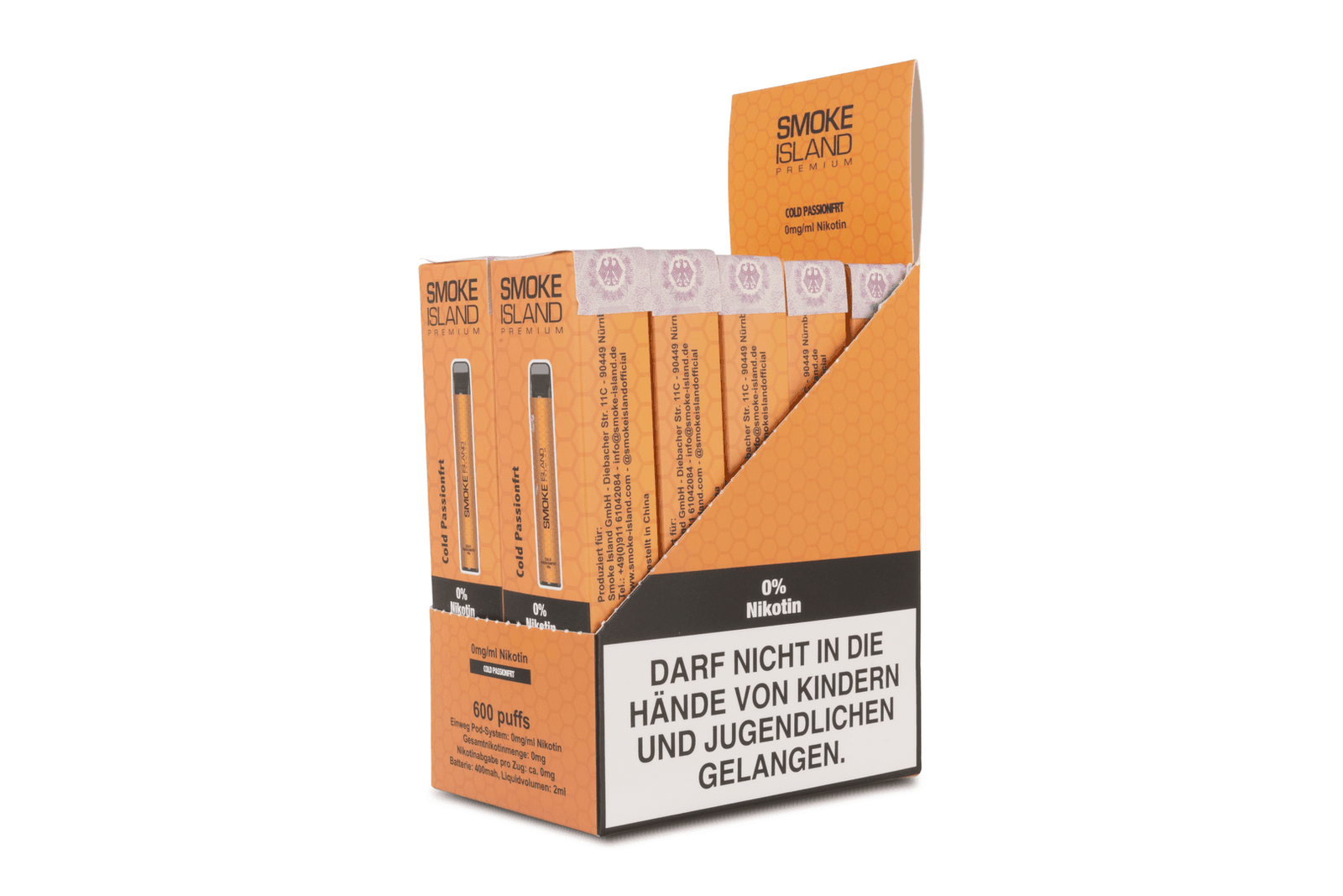 10-Pack Cold Passionfrt 600 Puffs (0mg/ml Nicotine) - Image 3